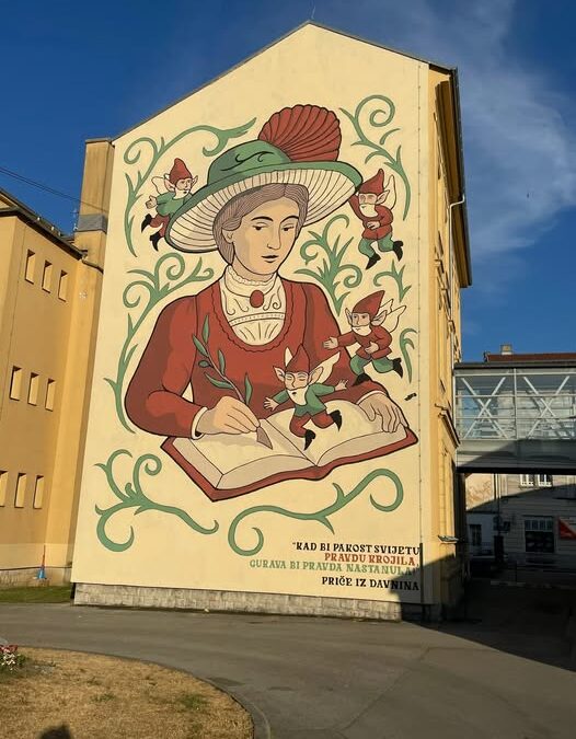 MURAL IVANE BRLIĆ – MAŽURANIĆ JOŠ JEDAN DOKAZ VIZIJE RAVNATELJICE ANĐELKE SALOPEK