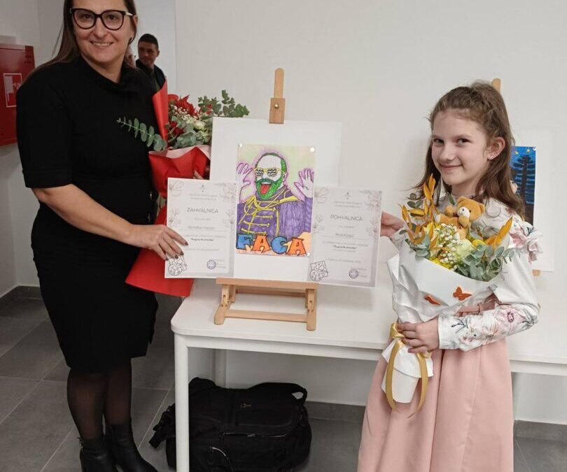 OSVOJENO 1.MJESTO NA LIKOVNOM NATJEČAJU „TRAGOM KVATERNIKA“ U RAKOVICI