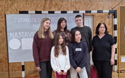 DVA 3.MJESTA ZA BRLIĆKINE UČENIKE NA ŽUPANIJSKOM NATJECANJU IZ MATEMATIKE