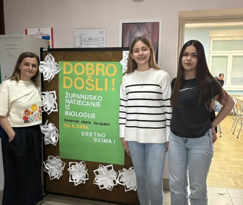 2.MJESTO ZA BRLIĆKU NA ŽUPANIJSKOM NATJECANJU IZ BIOLOGIJE