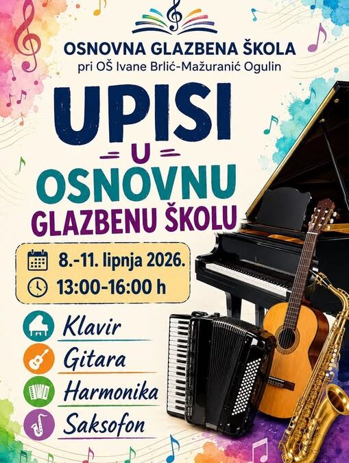 UPIS U GLAZBENU ŠKOLU